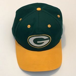 Green Bay Packers 7 Logo NFL Product Snap Back Green/Gold Hat One Size Fits All